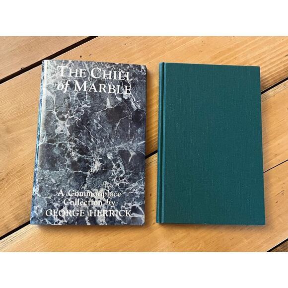 Vintage The Chill of Marble Book. A commonplace collection by George Herrick h/c - Picture 2 of 4
